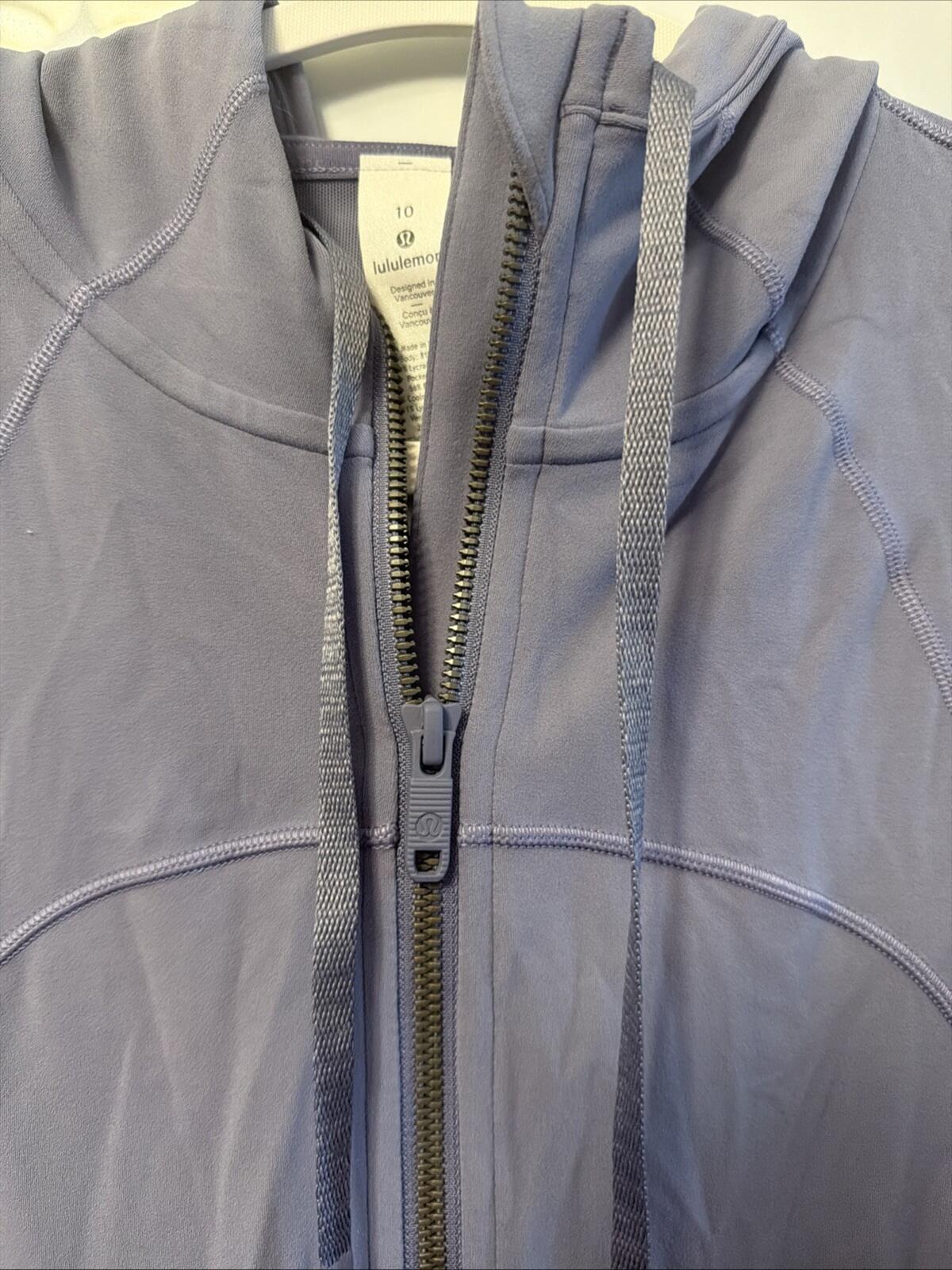 Lululemon Hooded Define Jacket Nulu Peri Purple US 10 Uk 14 BNWT £118 Slim Fit