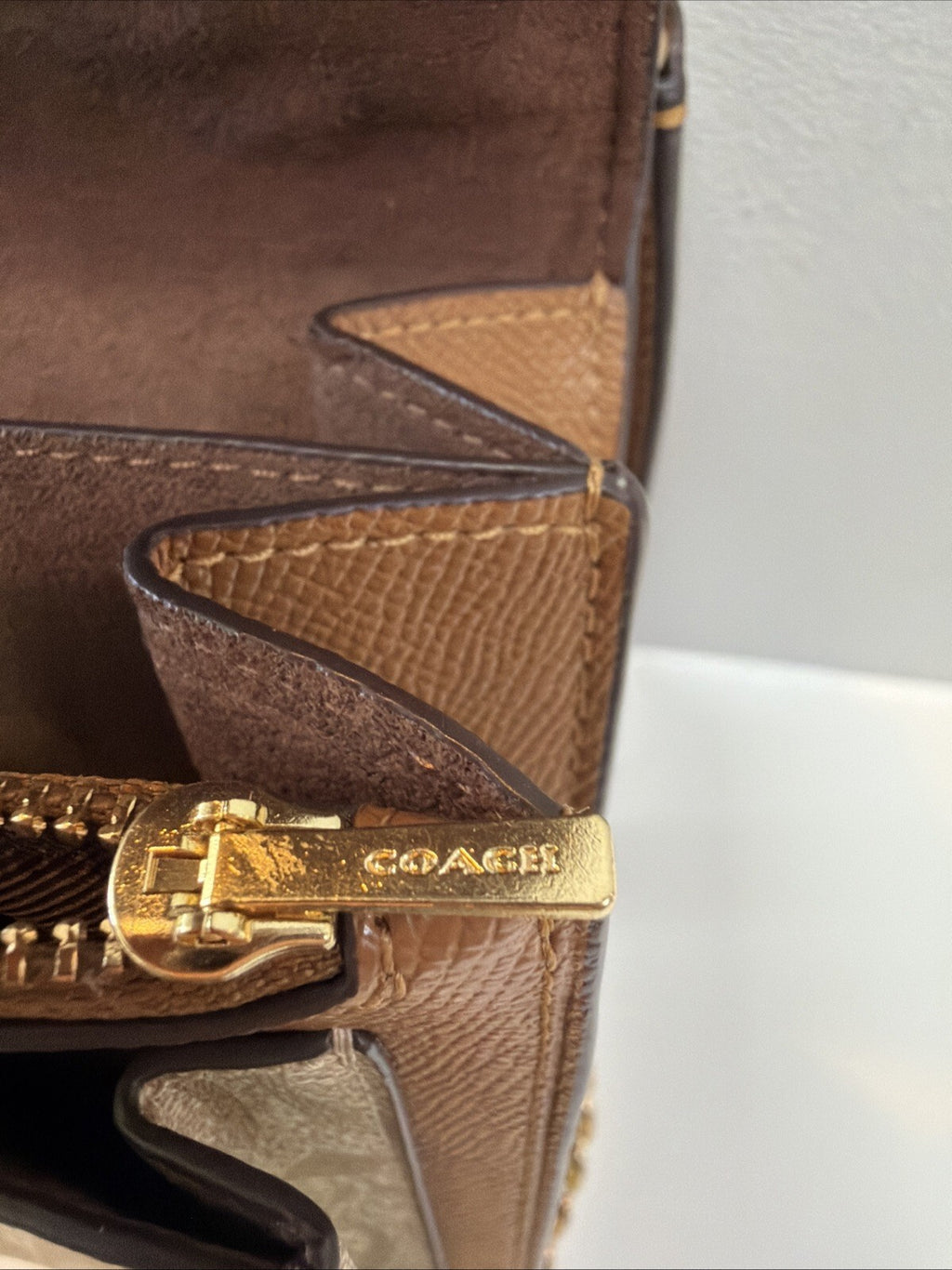 COACH Klare Crossbody Bag In Signature Canvas & Cross Grained Leather BN