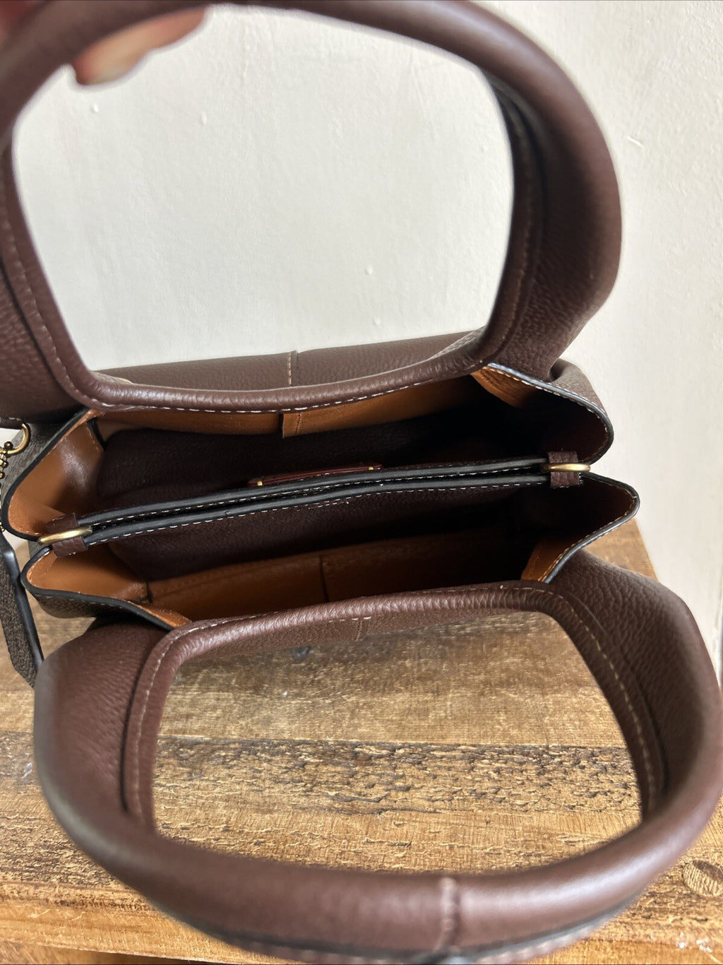 401 Coach Lana Shoulder Bag In Maple, New Without Tags