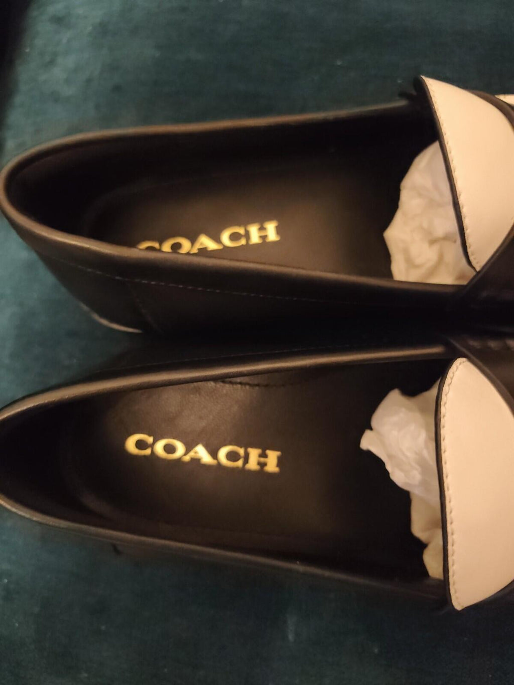 Coach Jolene Loafer Black/Optic White UK 6.5 / US 8.5