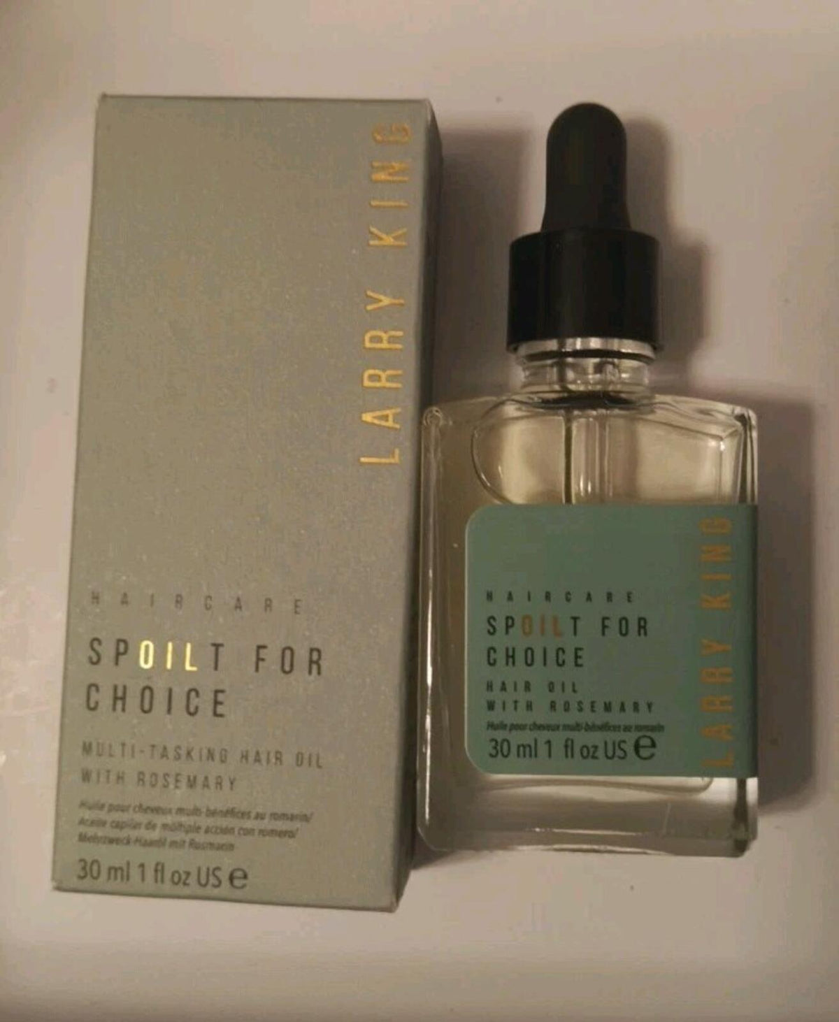 Larry King Spoilt For Choice Multi-Tasking Hair Oil With Rosemary 30ml