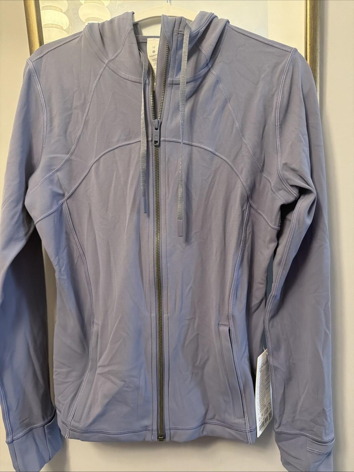 Lululemon Hooded Define Jacket Nulu Peri Purple US 10 Uk 14 BNWT £118 Slim Fit