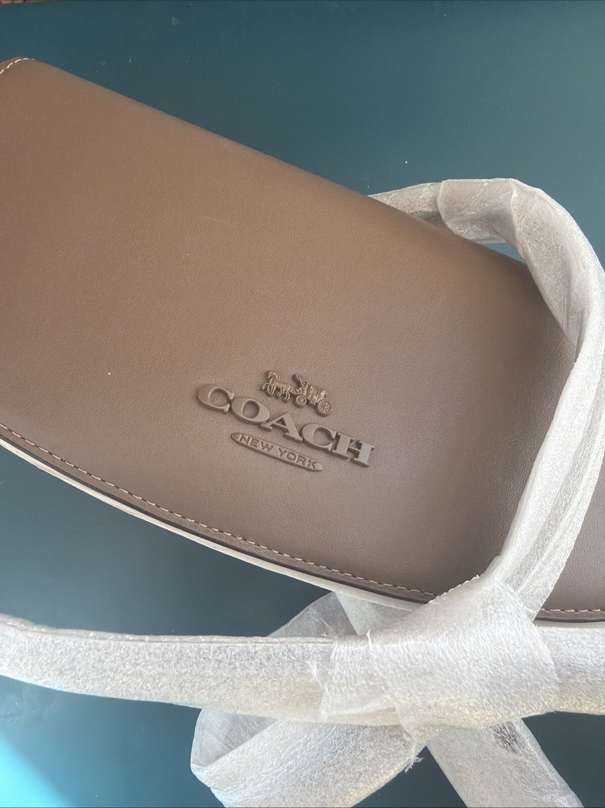 Coach Andrea shoulder bag Dark Stone BNWT Cross Body 2 Straps