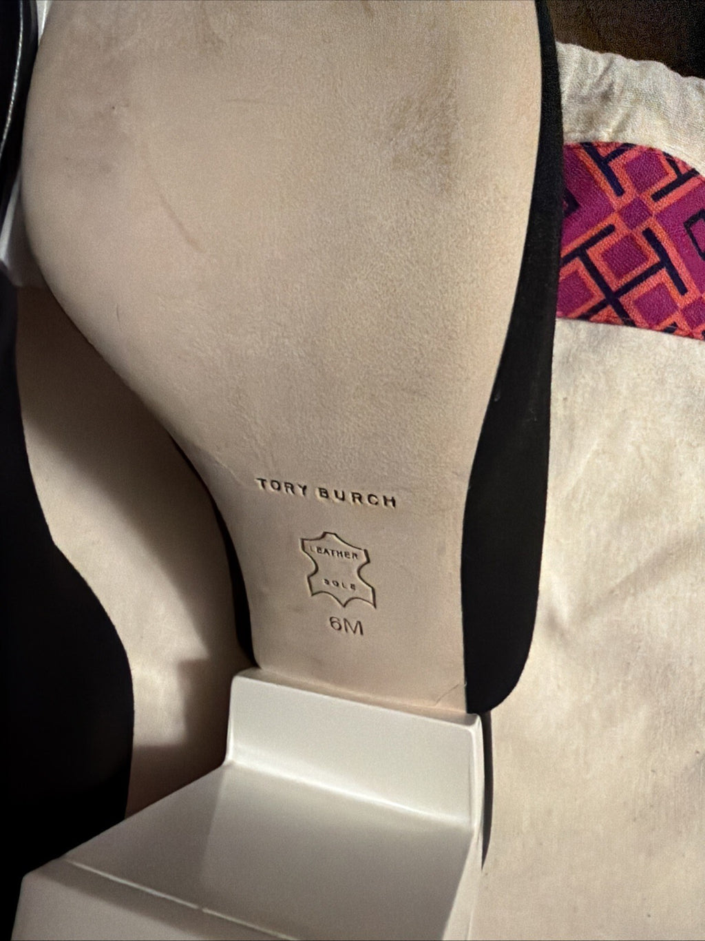 TORY BURCH Black Suede T Block Slip-On Mule Uk 3.5 $368 With Dust Bag New
