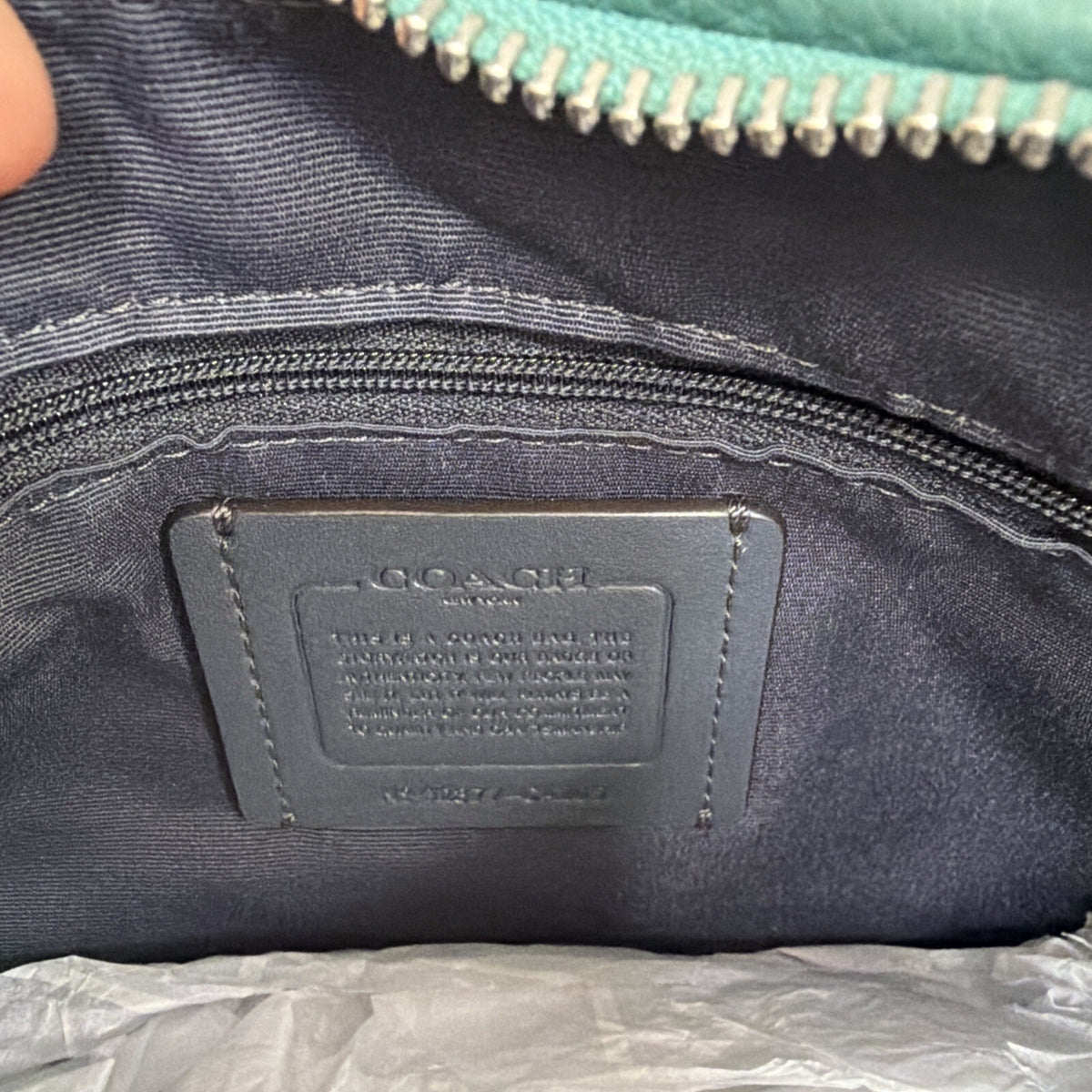 Coach Nylon Ellis Shoulder Bag CA205 Blue Green Multi With Coin Purse £425 BNWT