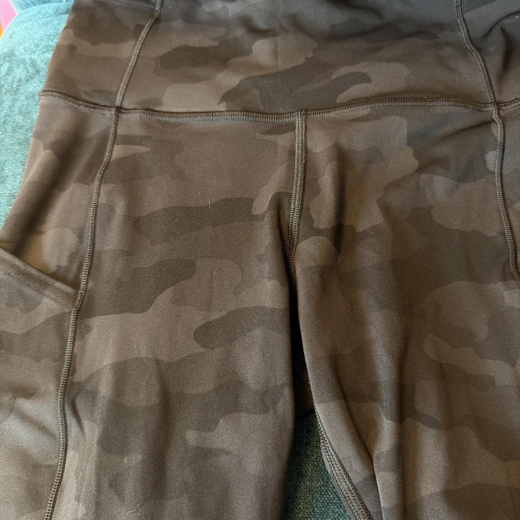 Lululemon Fast & Free Tight II 25" *Nulux Incognito Camo Multi Grey 6 Uk 10 New