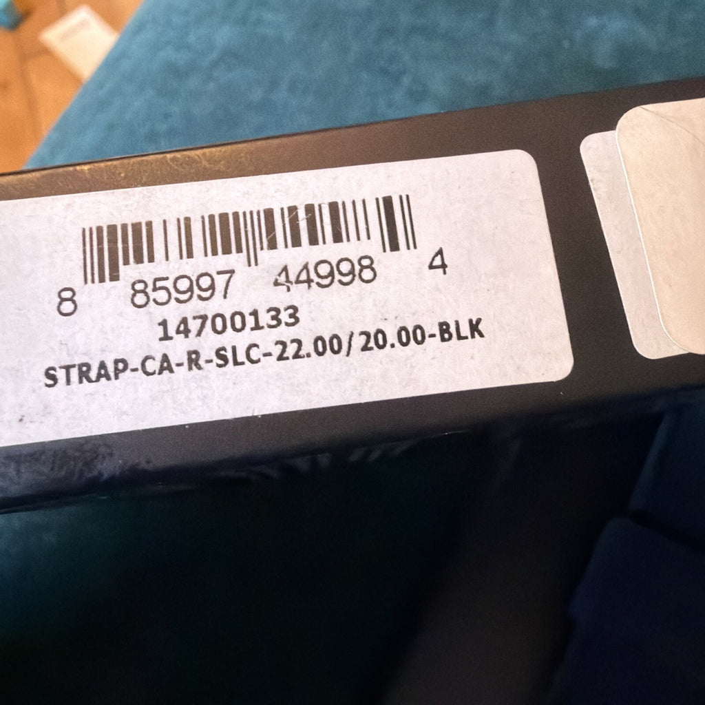 Coach Black Rubber Apple Watch Strap Band 42mm/44mm BNIB