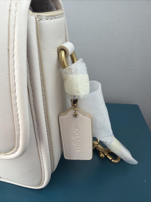 351 Coach Chalk Ivory Quilted Nappa Leather Studio Shoulder Bag C7725 BNIB