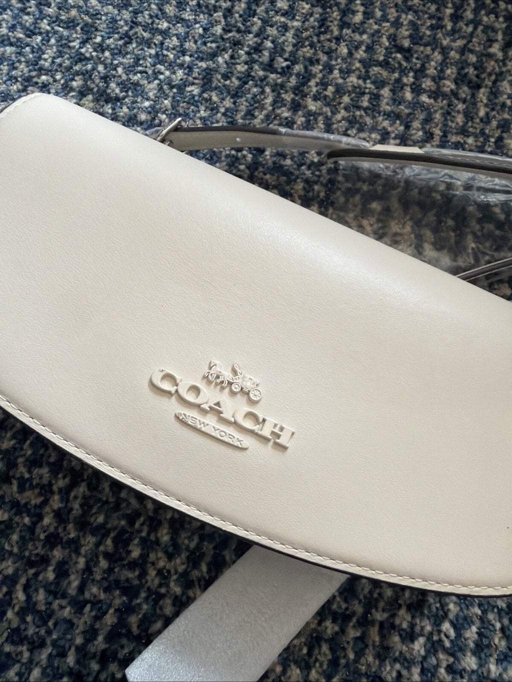 Coach Andrea shoulder bag Ivory BN Cross Body 2 Straps