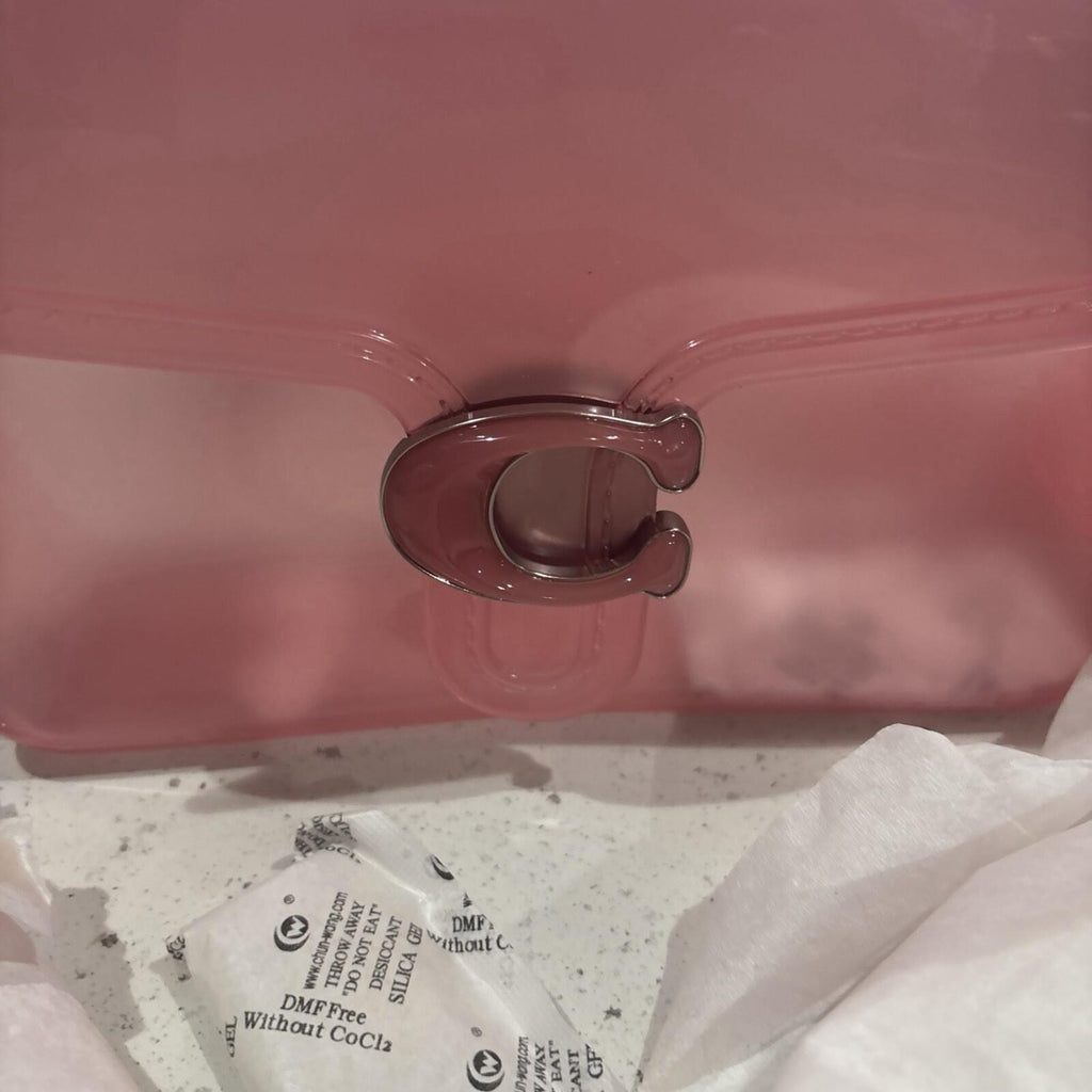 Coach Jelly Tabby Silver/Candy Pink From the Runway Bestseller BNWT