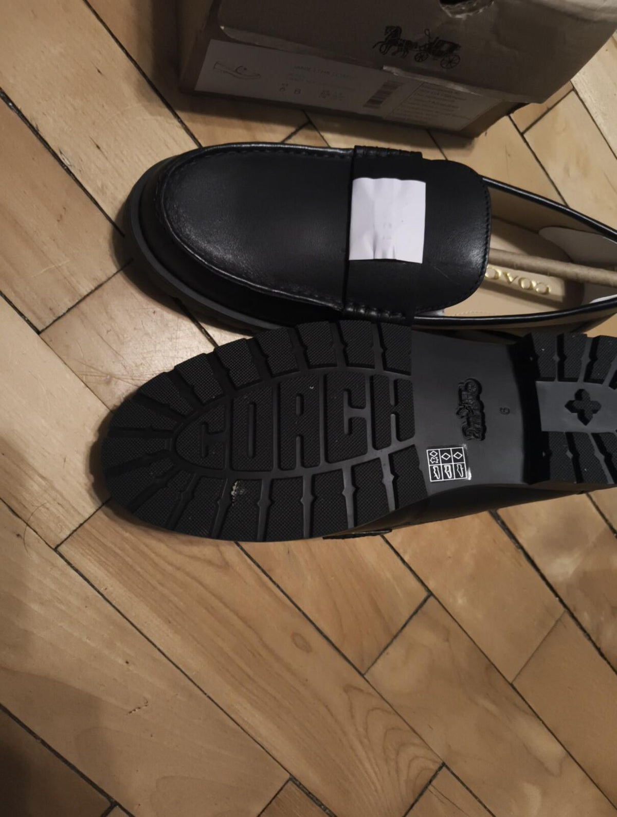 Coach Janie loafers - Black Size 4 BNIB EUR 36.5 UK 4