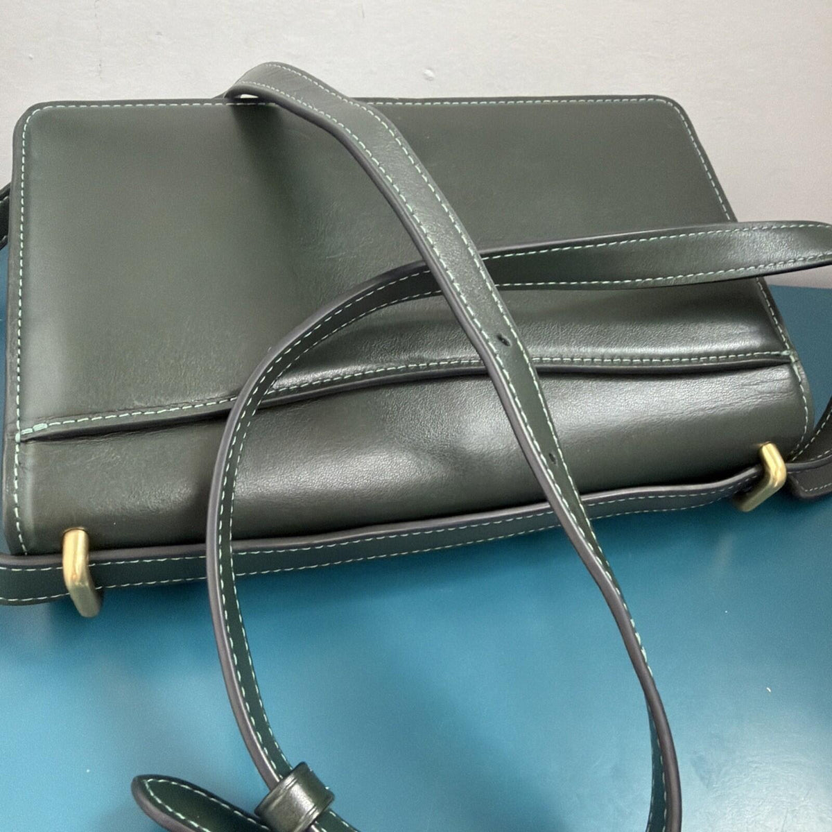 353 Coach Lux Bandit Shoulder Cross Body Bag Amazon Green £550 BNWT