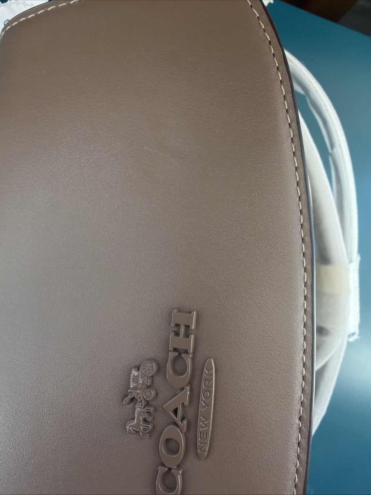 Coach Andrea shoulder bag Dark Stone BNWT Cross Body 2 Straps