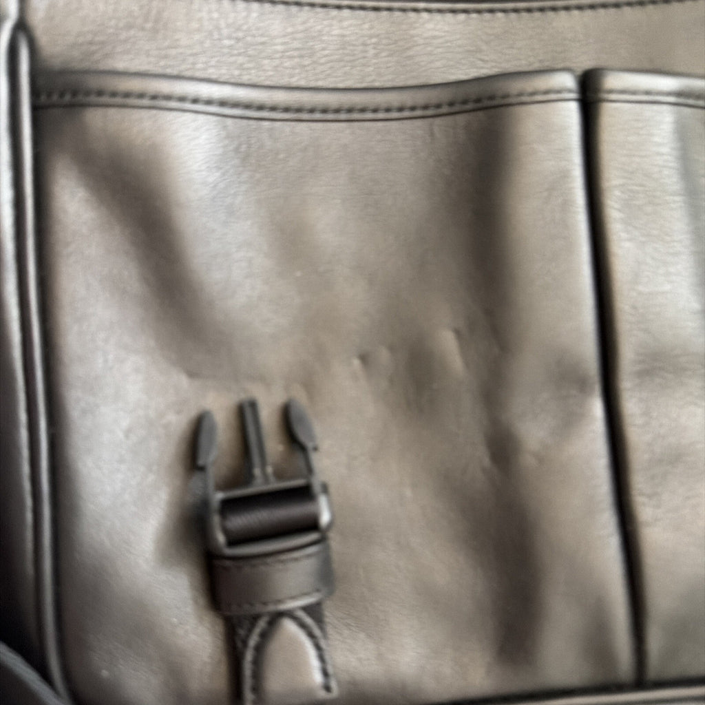 Coach Men's League Smooth Leather Messenger Bag - Black BNWT New