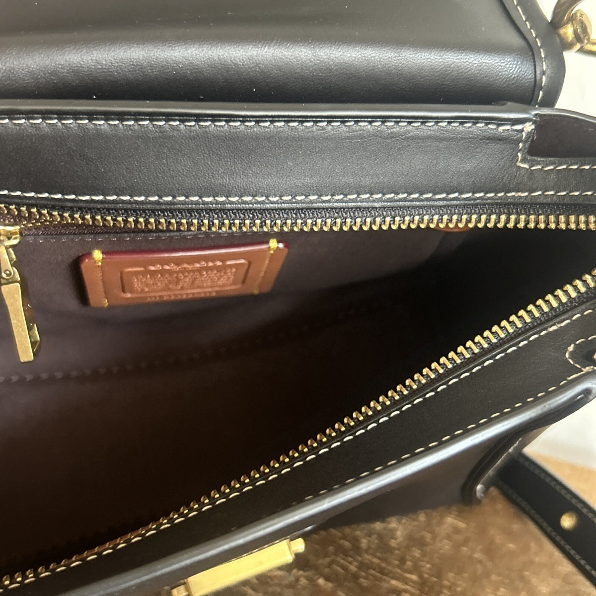 412 Coach Courier Carryall Bag In Black Leather, Style 88348 BNWOT