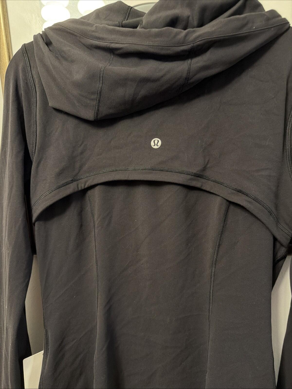 Lululemon Hooded Define Jacket Nulu Black Size US 8 Uk 12 BNWT £118 Slim Fit