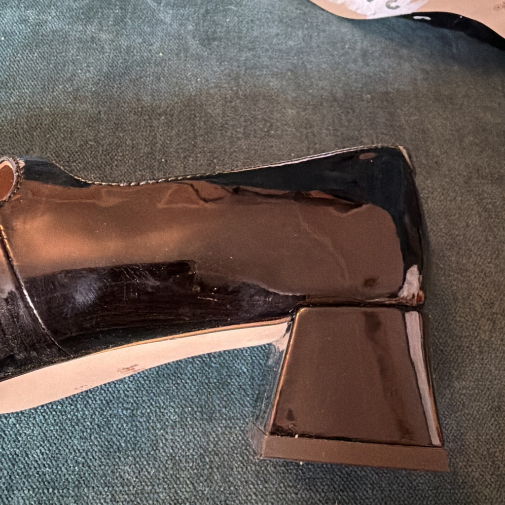 Coach Angelina Patent Leather Mary Jane Shoes UK 3.5 Black  BN