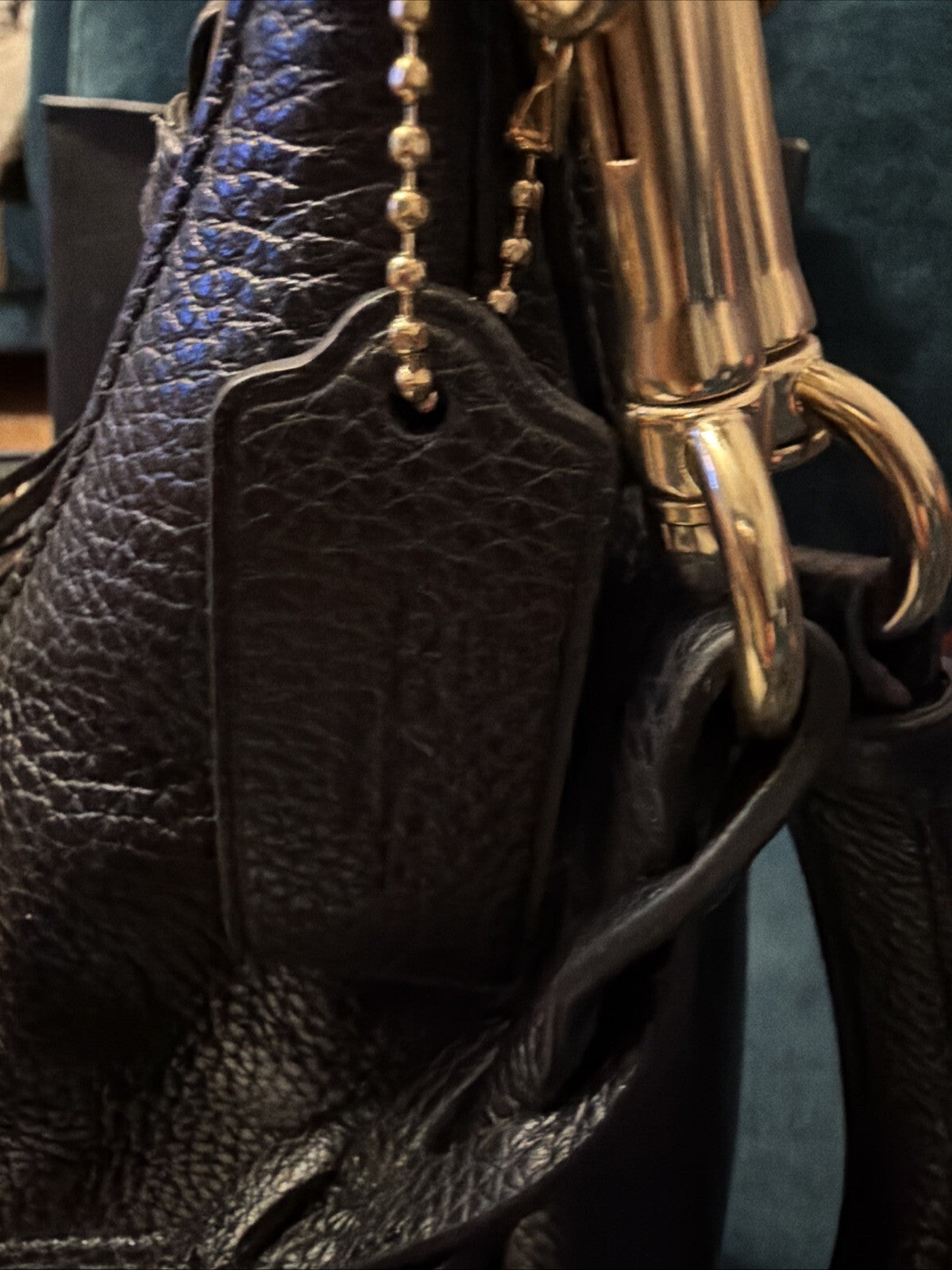Coach Jules Hobo Pebble Leather Shoulder Bag Handbag Black 2 Straps BNWT £495