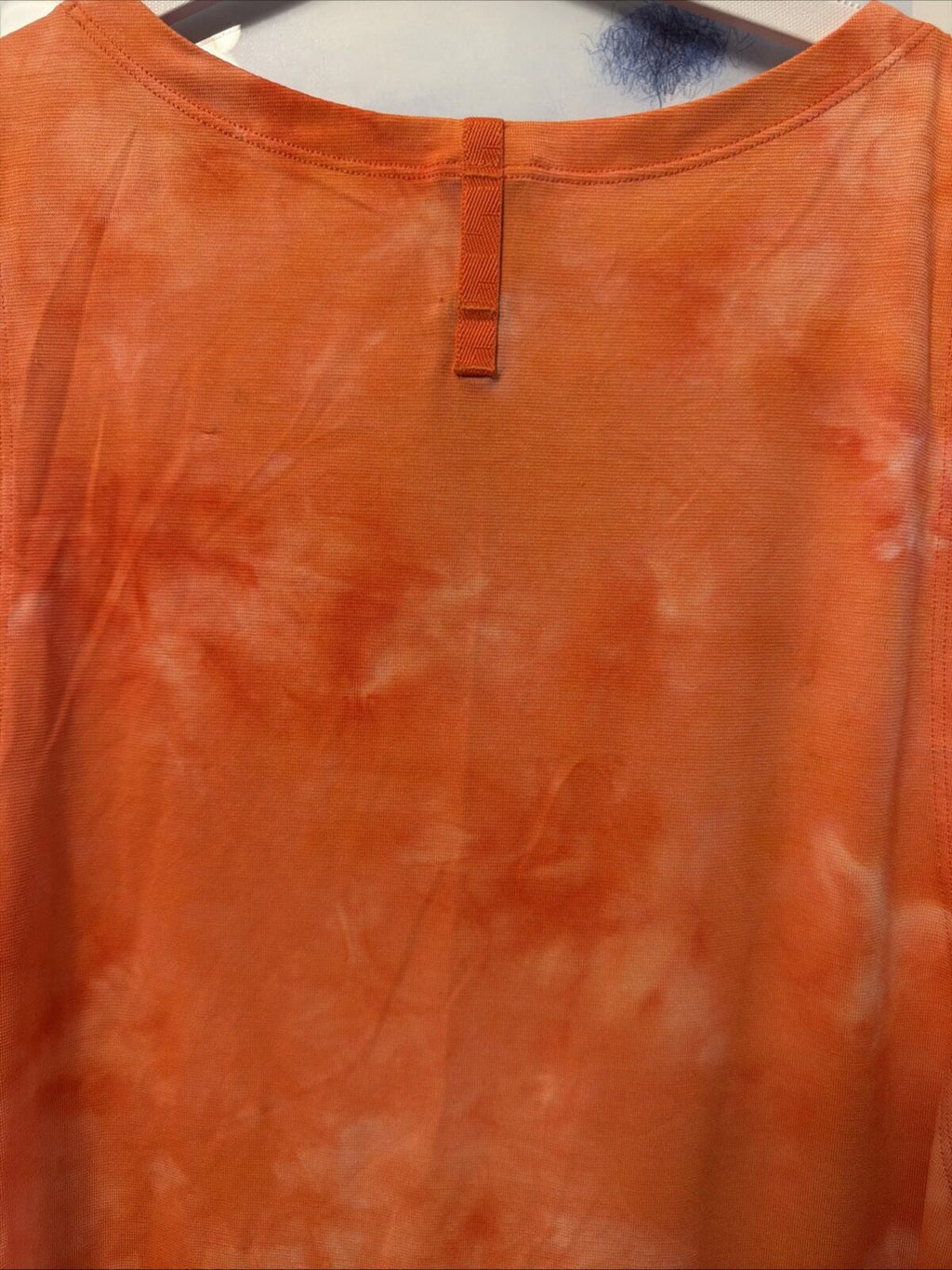 Lululemon Always Agile Tank Top Vest Spray Dye Large Wicking Orange Coral NWOT