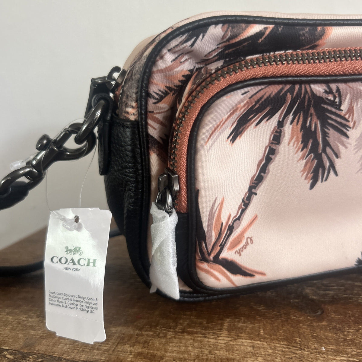414 Coach Palm Print Courtney BNWT