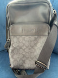Coach Gotham Sling Back Pack 13 CC091 Black Signature Canvas Leather Bag BN