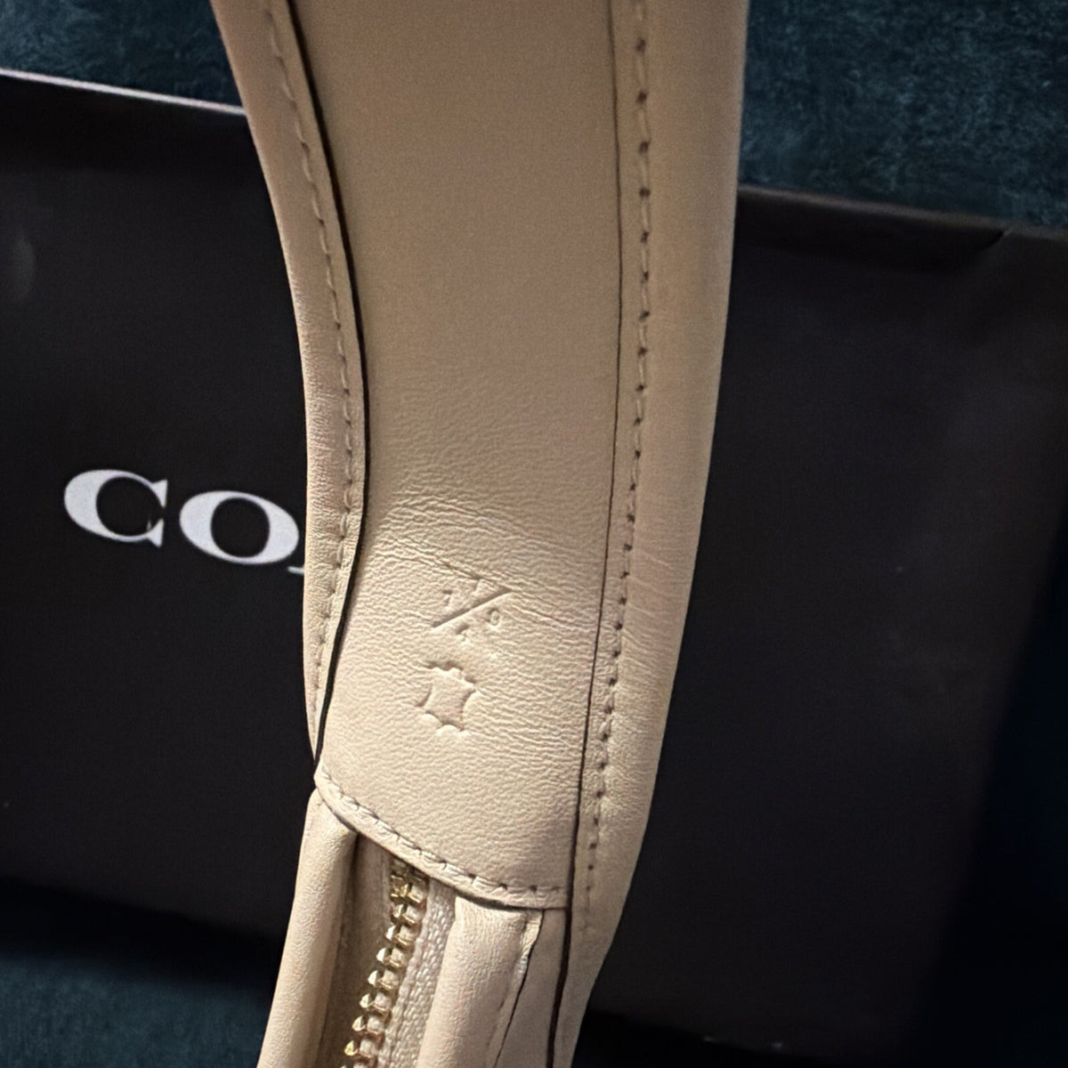 Coach New York Limited Re-Edition 1997 Curve Zip Bag Chalk White Leather BNWT