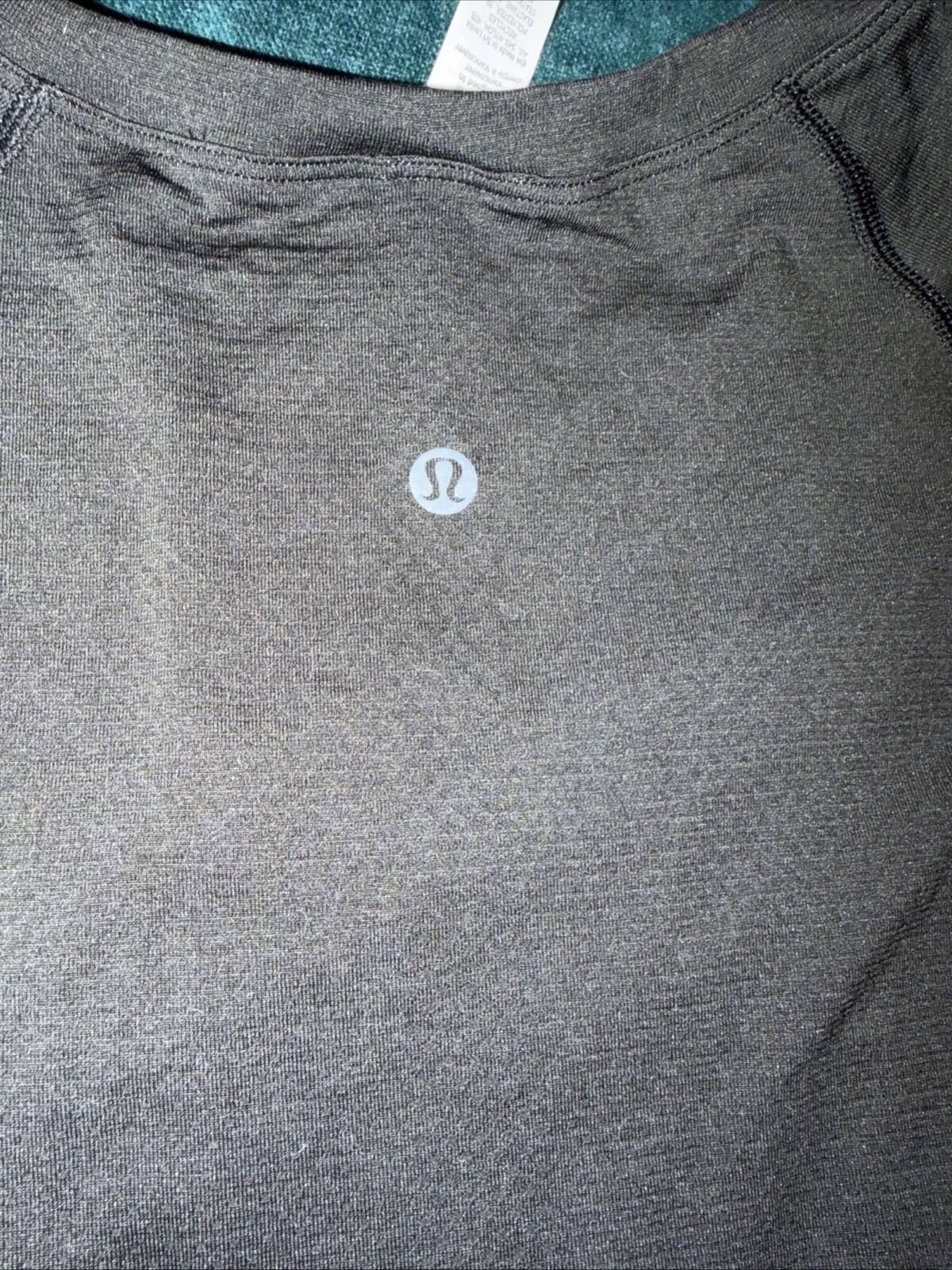 Lululemon Swiftly Relaxed Long-Sleeve Shirt Top Black size UK 18 US 14 New