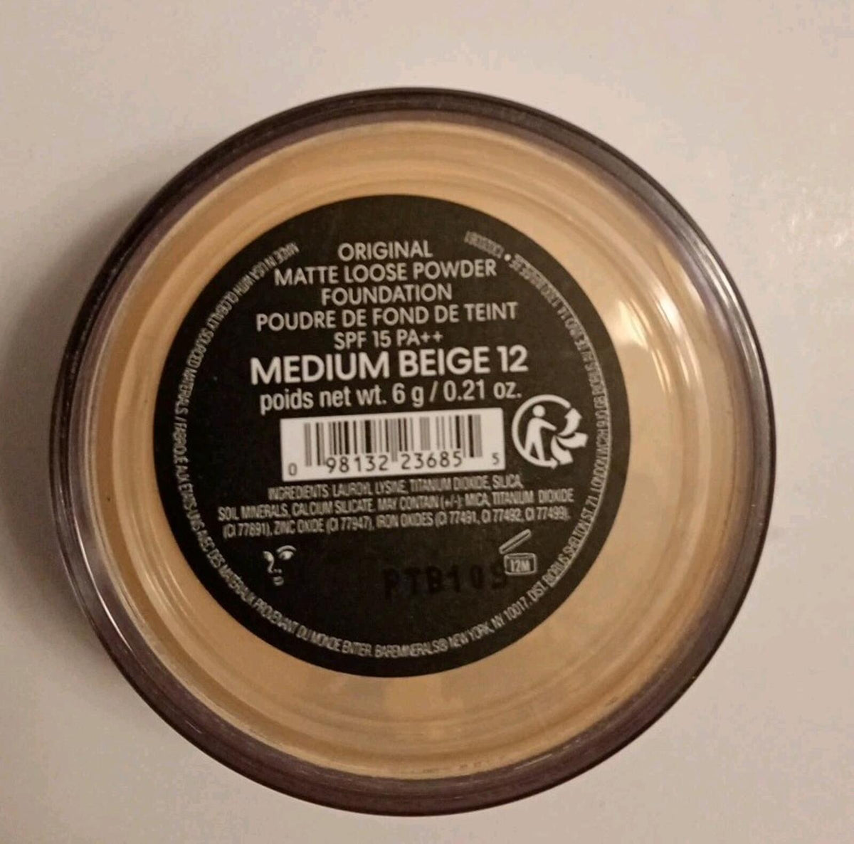 bareMinerals Original Loose Powder Foundation SPF15 - Medium Beige 12, 8g