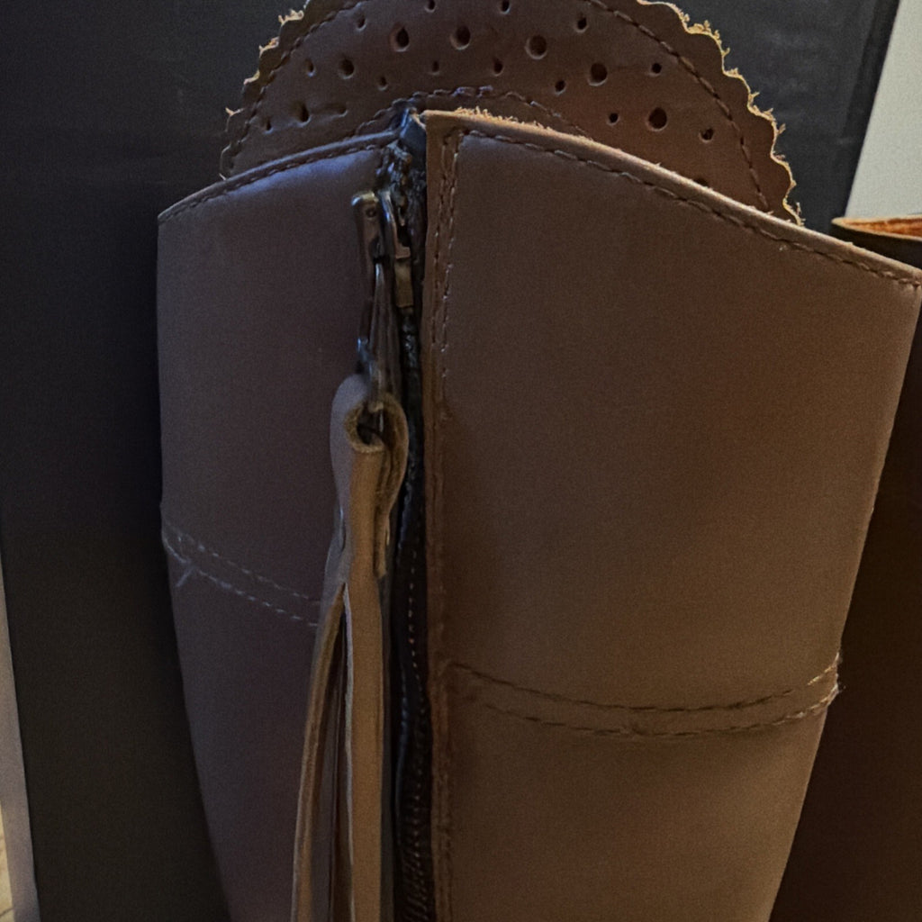 Fairfax & Favor Explorer Boots Oak Brown Leather Narrow Fit Waterproof Uk 7.5 BN
