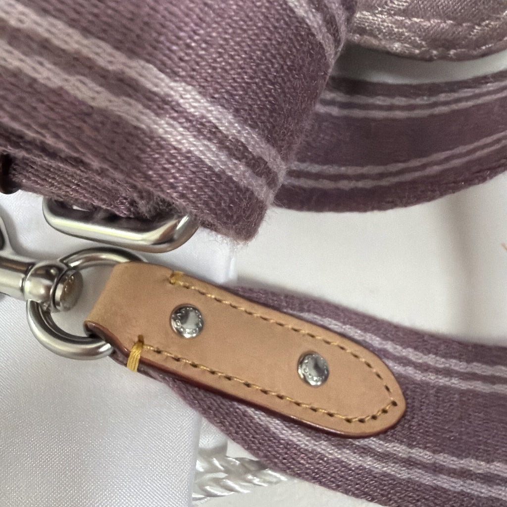 Coach Denim Kira Crossbody Bag Lavender Pink Signature C Wristlet BN
