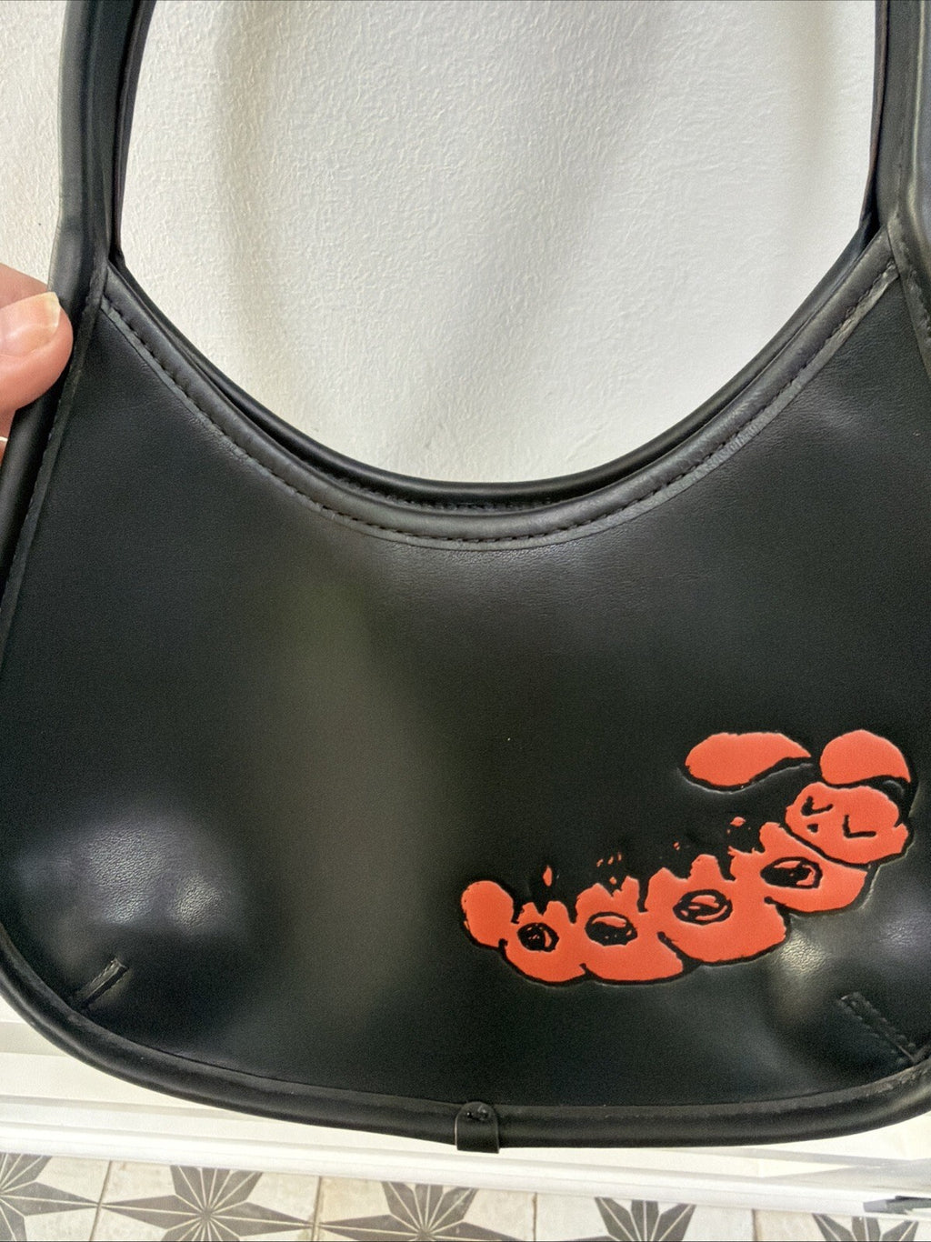 Coach Ergo Bag In Coachtopia Leather With Sleepy Caterpillar in Black Rare! BNWT