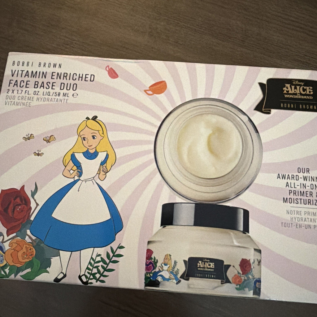 Bobbi Brown x Alice in Wonderland Vitamin Enriched Face Base 50ml X 2 Ltd Ed BN