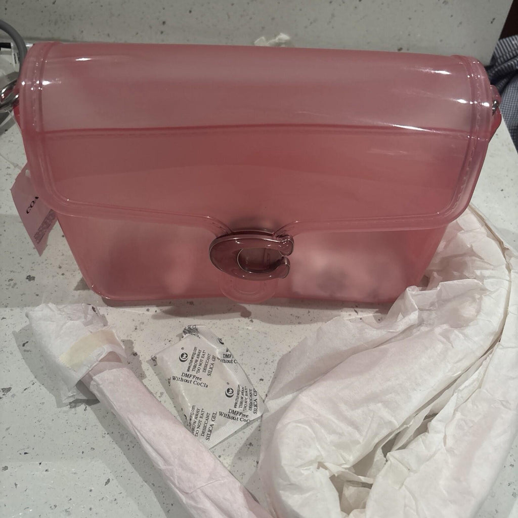 Coach Jelly Tabby Silver/Candy Pink From the Runway Bestseller BNWT