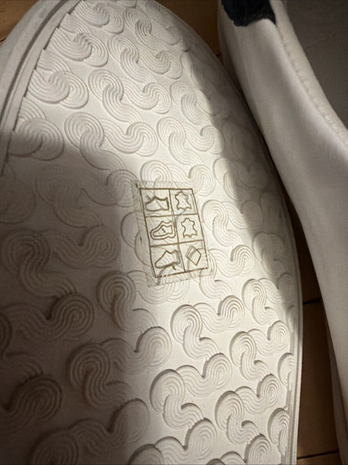 TORY BURCH Howell Court Sneakers White Leather Navy Suede / Logo Size UK 8.5 BN