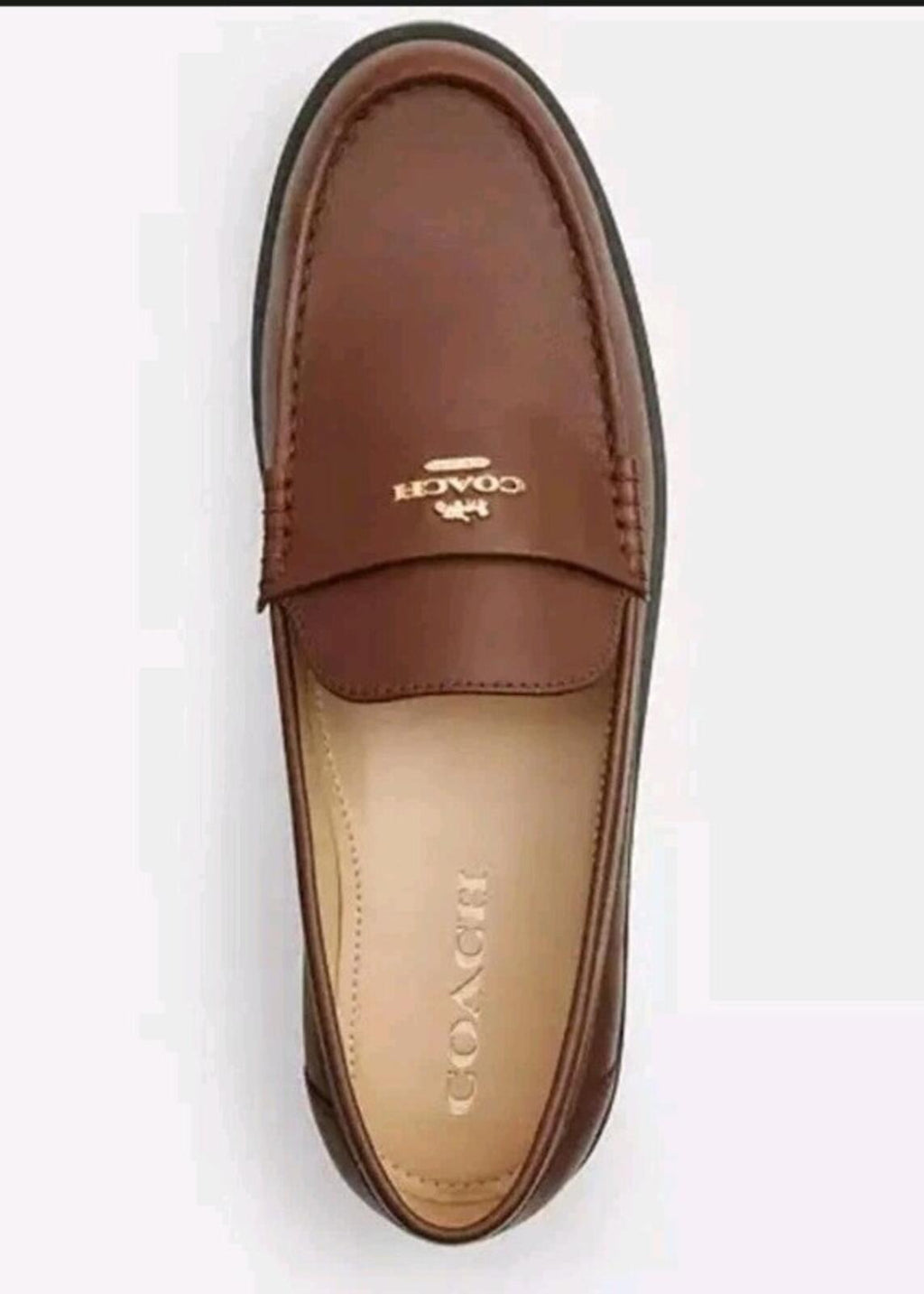 Coach Janie Loafer Dark Saddle UK 4.5 US 6.5 EUR 37 RRP £225