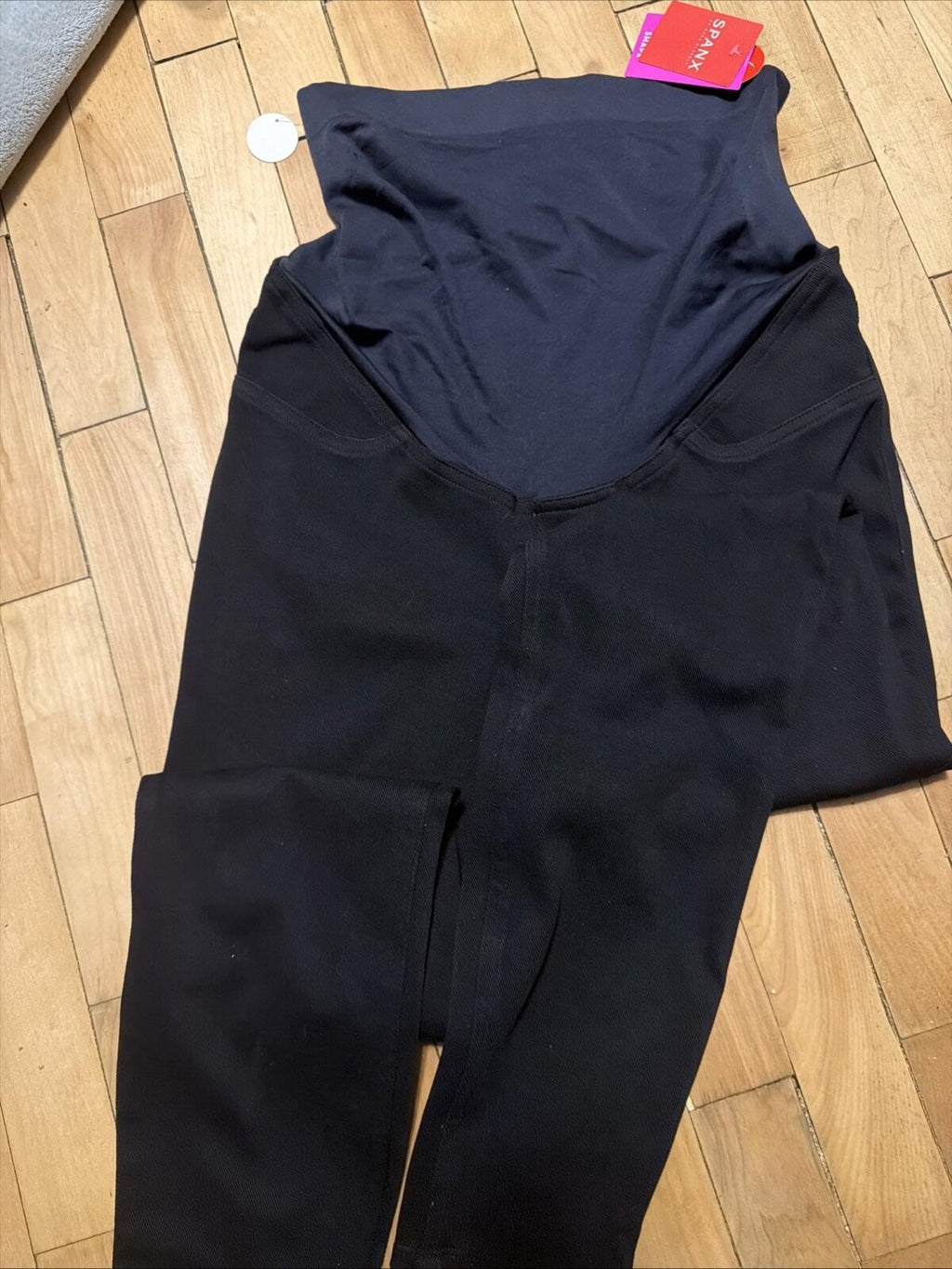 Spanx Mama Jean-ish Maternity Leggings Jeggings Size M 12-14 Black BNWT £98