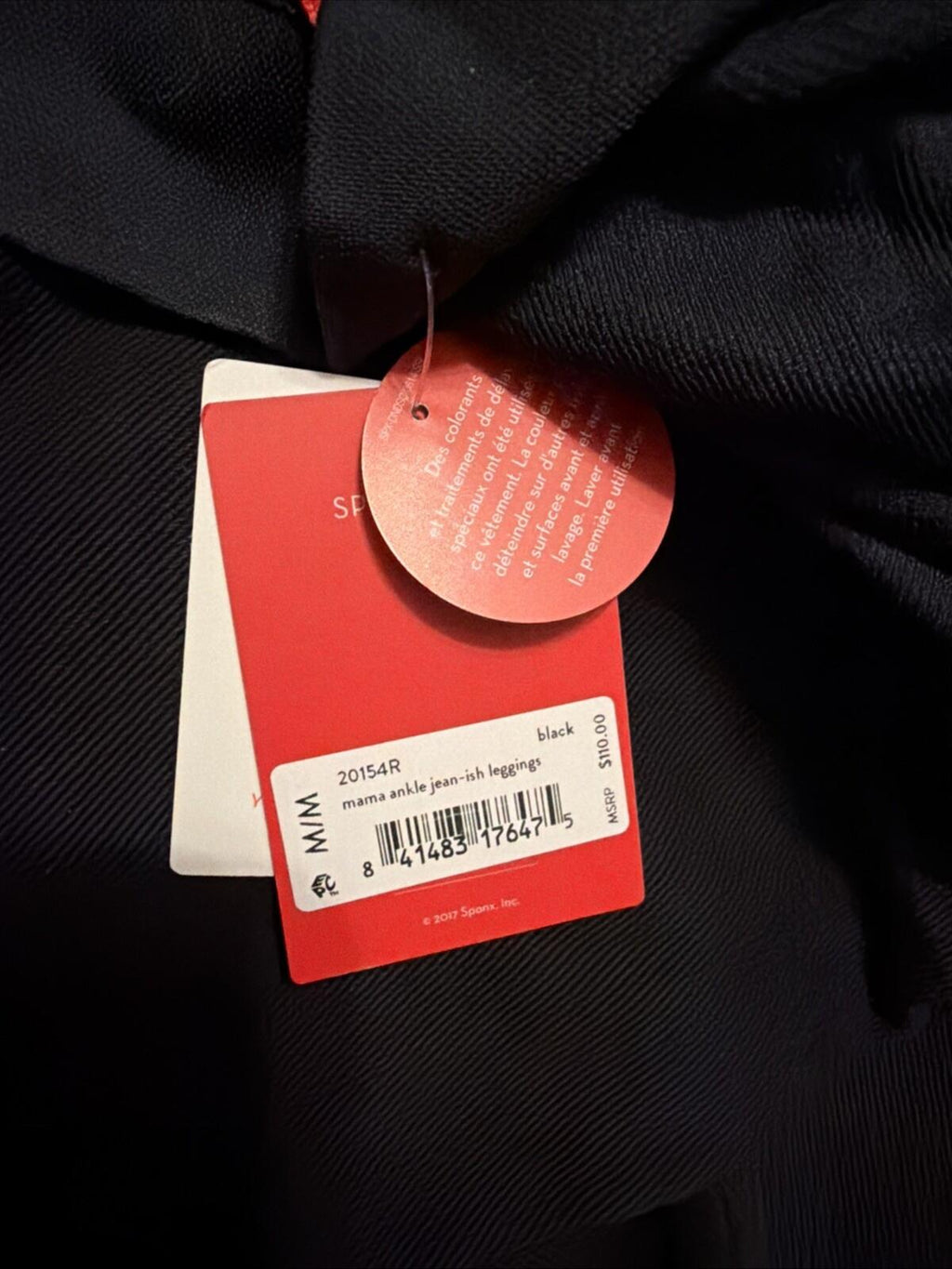 Spanx Mama Jean-ish Maternity Leggings Jeggings Size M 12-14 Black BNWT £98