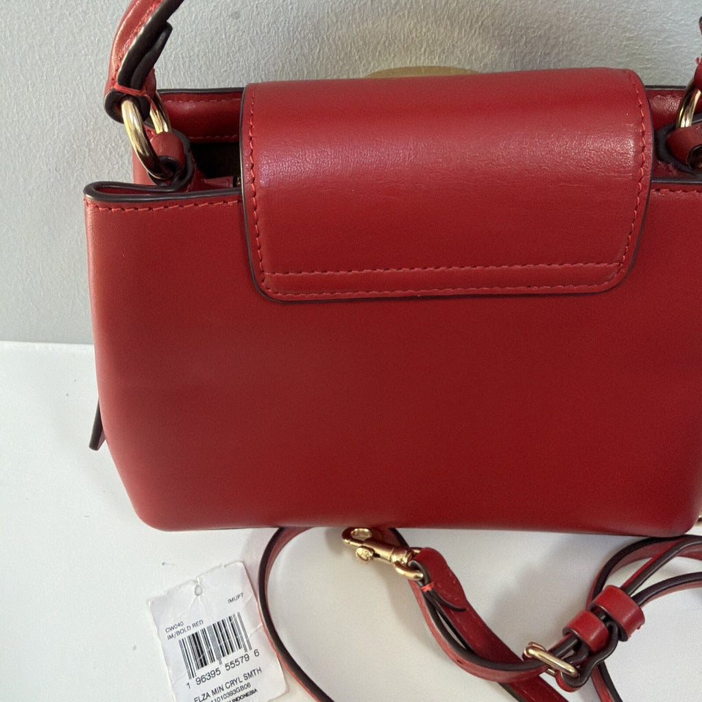 Coach Eliza Mini Carryall Bag Bold Red Leather  Rare! £450 BNWT