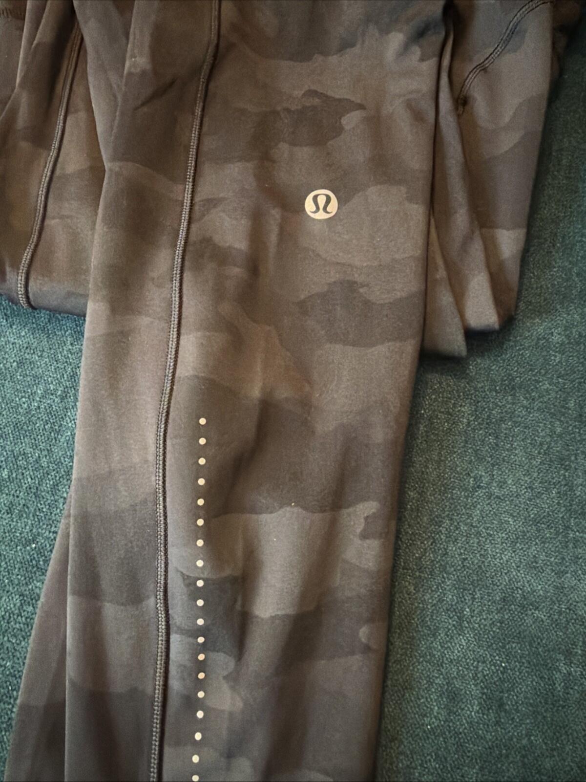 Lululemon Fast & Free Tight II 25" *Nulux Incognito Camo Multi Grey 6 Uk 10 New