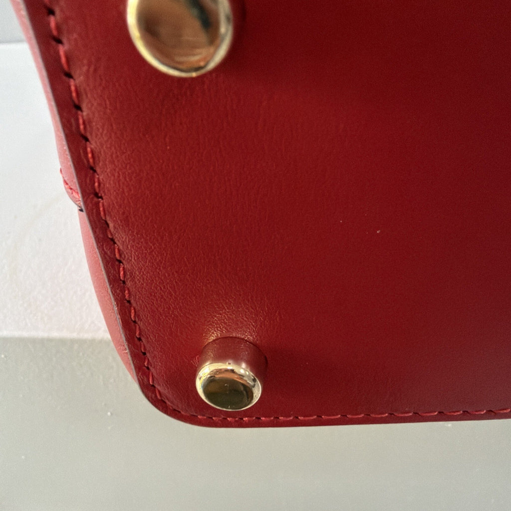 Coach Eliza Mini Carryall Bag Bold Red Leather  Rare! £450 BNWT