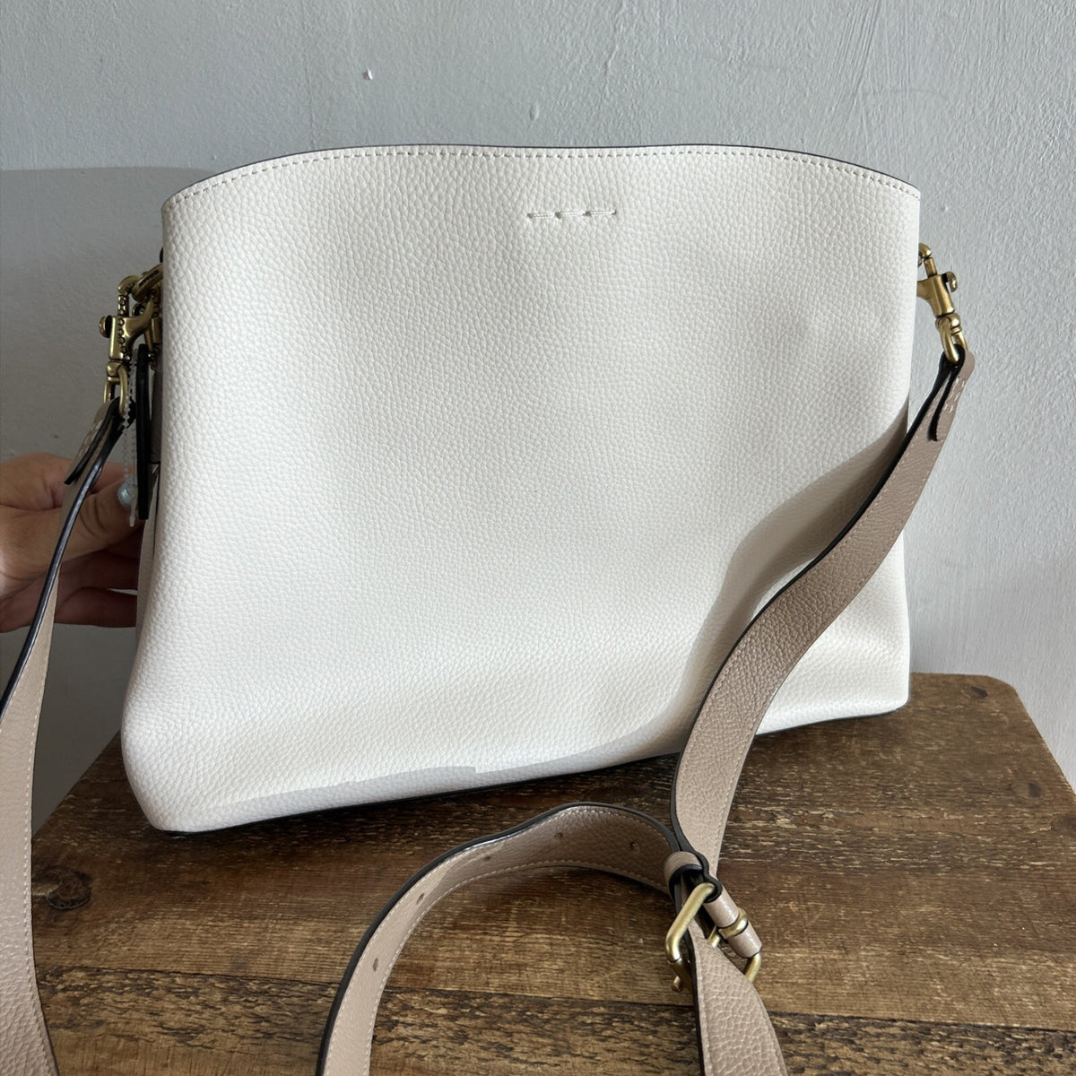 406 Coach Willow Shoulder Bucket Bag In Chalk Colour block BNWOT