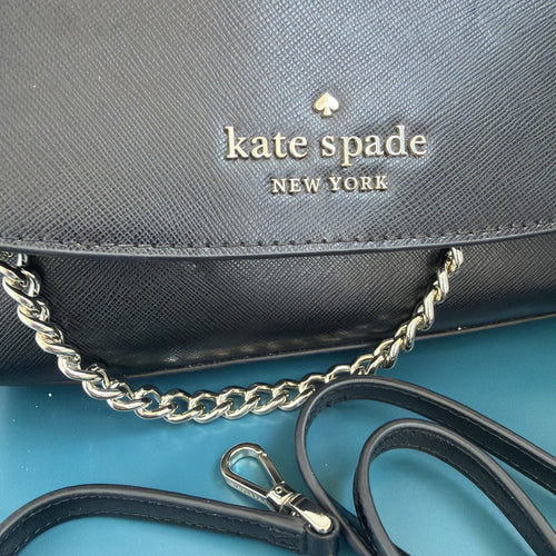 365 Kate Spade Carson Convertible Crossbody Black Leather Bag BNWT £329 2 Straps