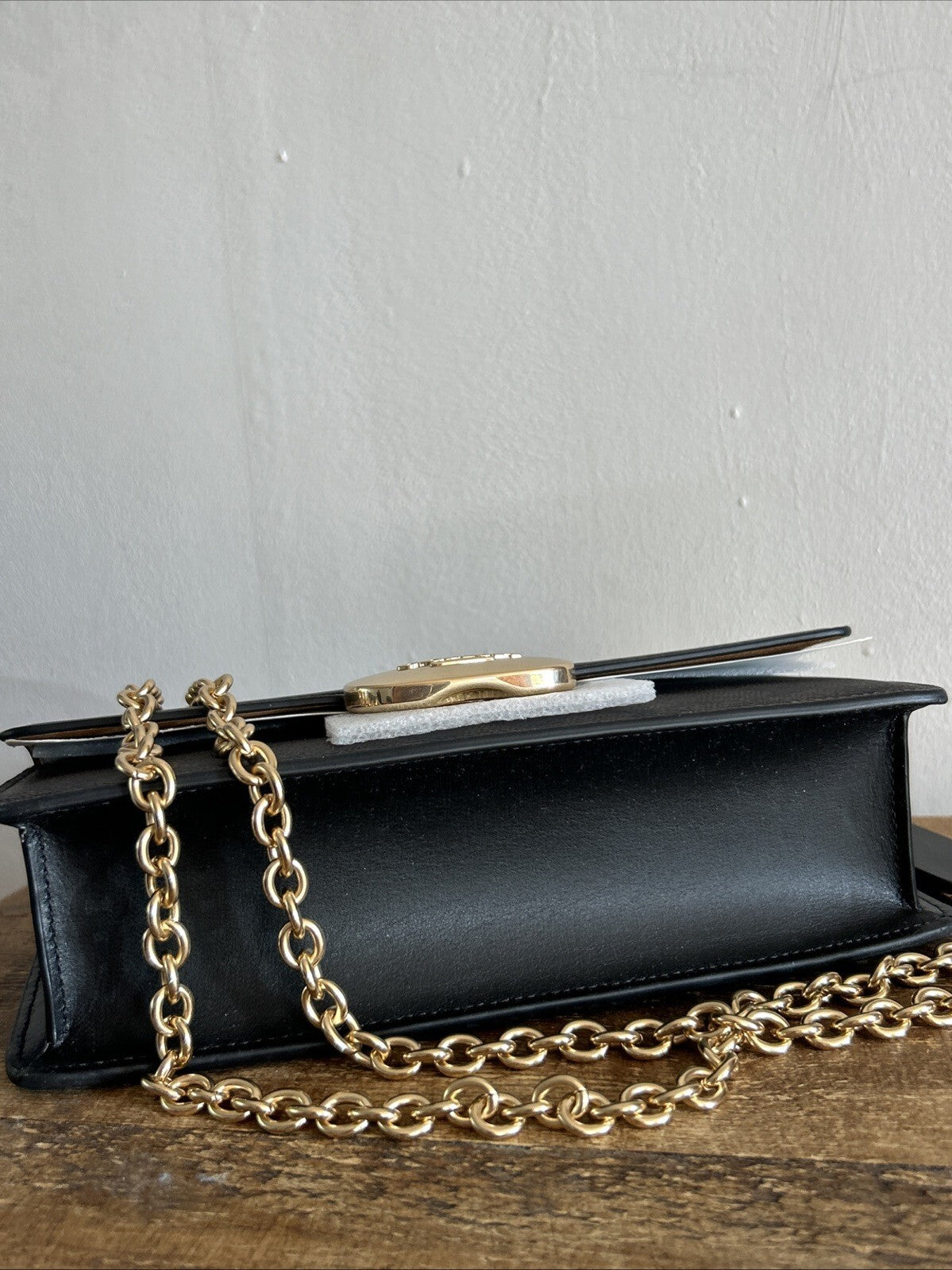 403 Coach Eliza Flap Crossbody Bag BNWT in Walnut/black