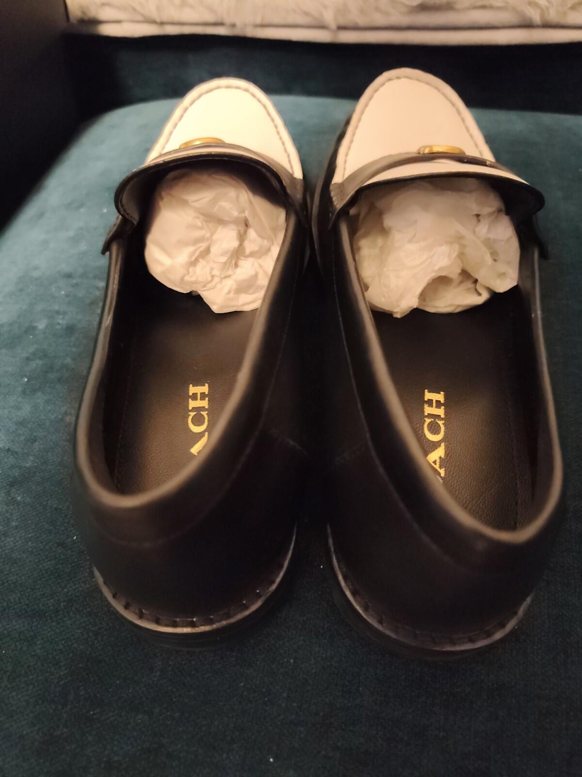 Coach Jolene Loafer Black/Optic White UK 6.5 / US 8.5