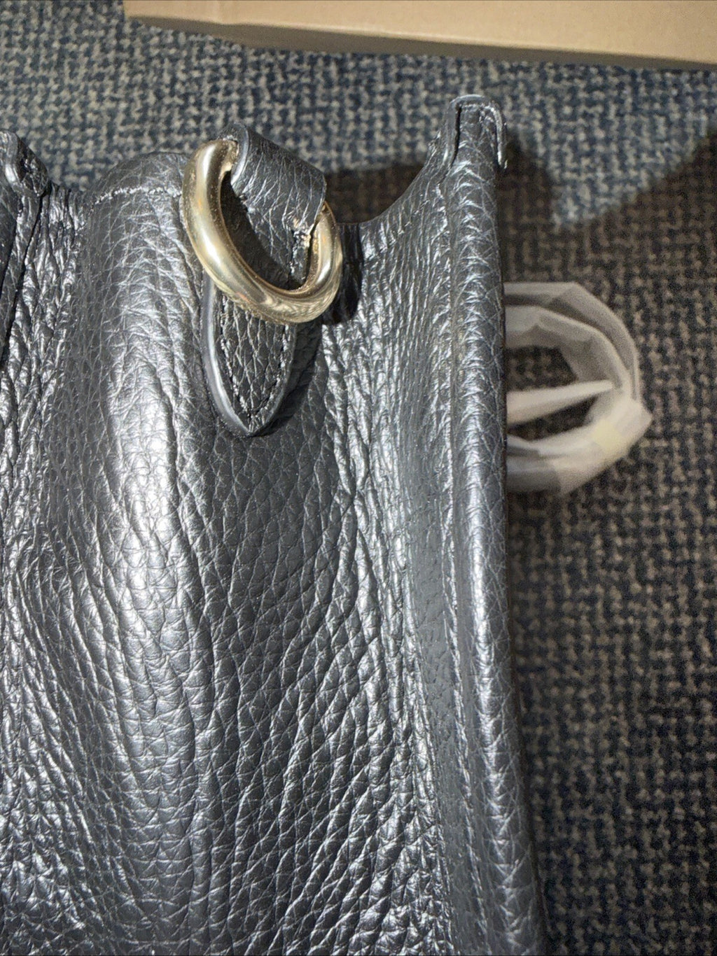 Coach Dempsey Tote Bag 22 With Coach Patch BNWT Black Leather