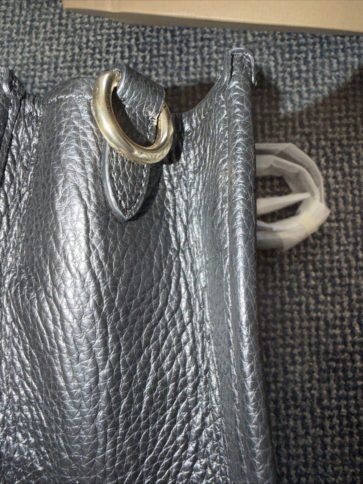 Coach Dempsey Tote Bag 22 With Coach Patch BNWT Black Leather