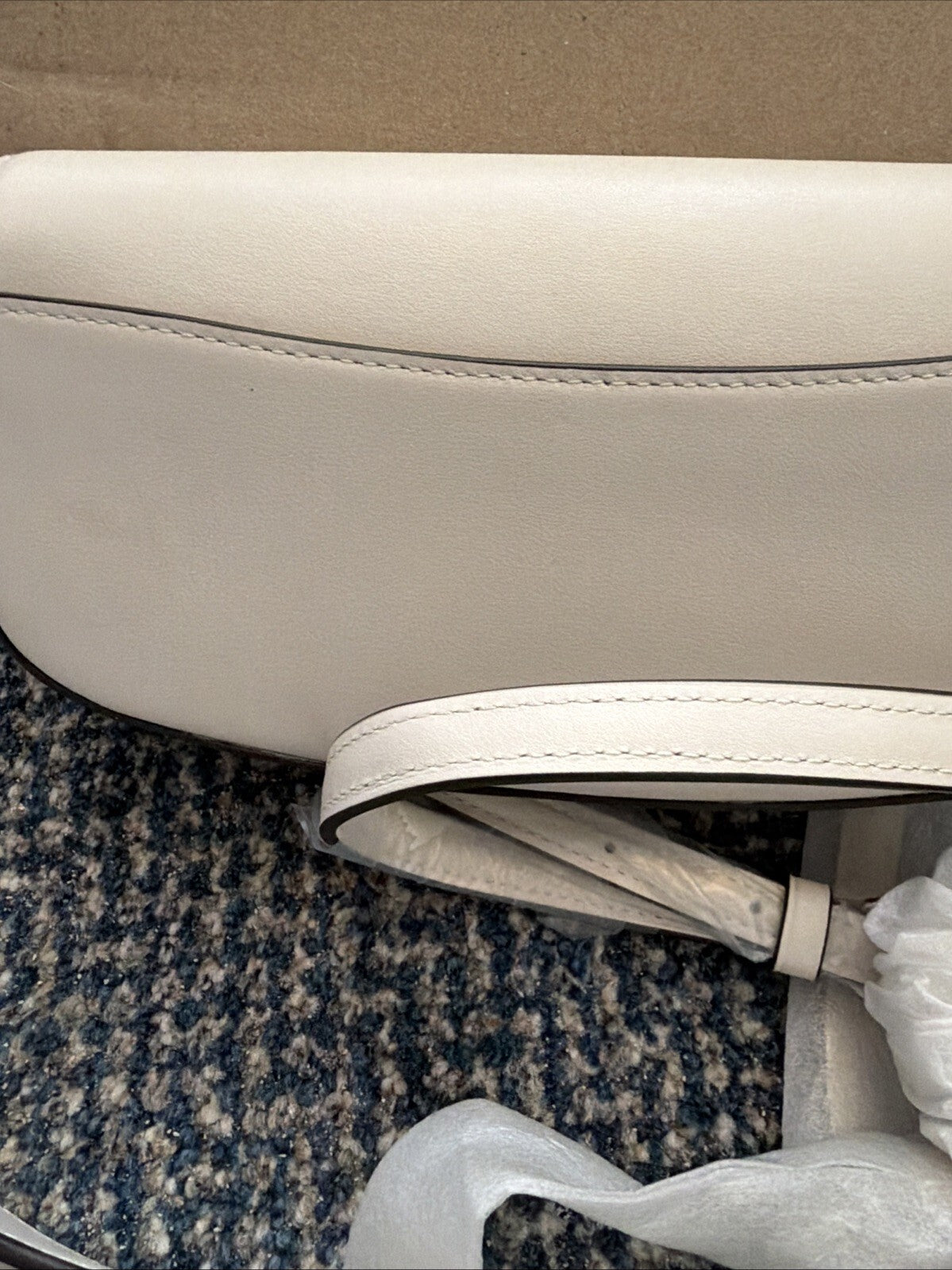 Coach Andrea shoulder bag Ivory BN Cross Body 2 Straps