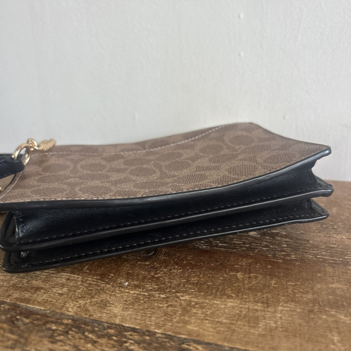 415 Coach Mini Klare Crossbody Bag In Signature Canvas Tan/ Black BNWT