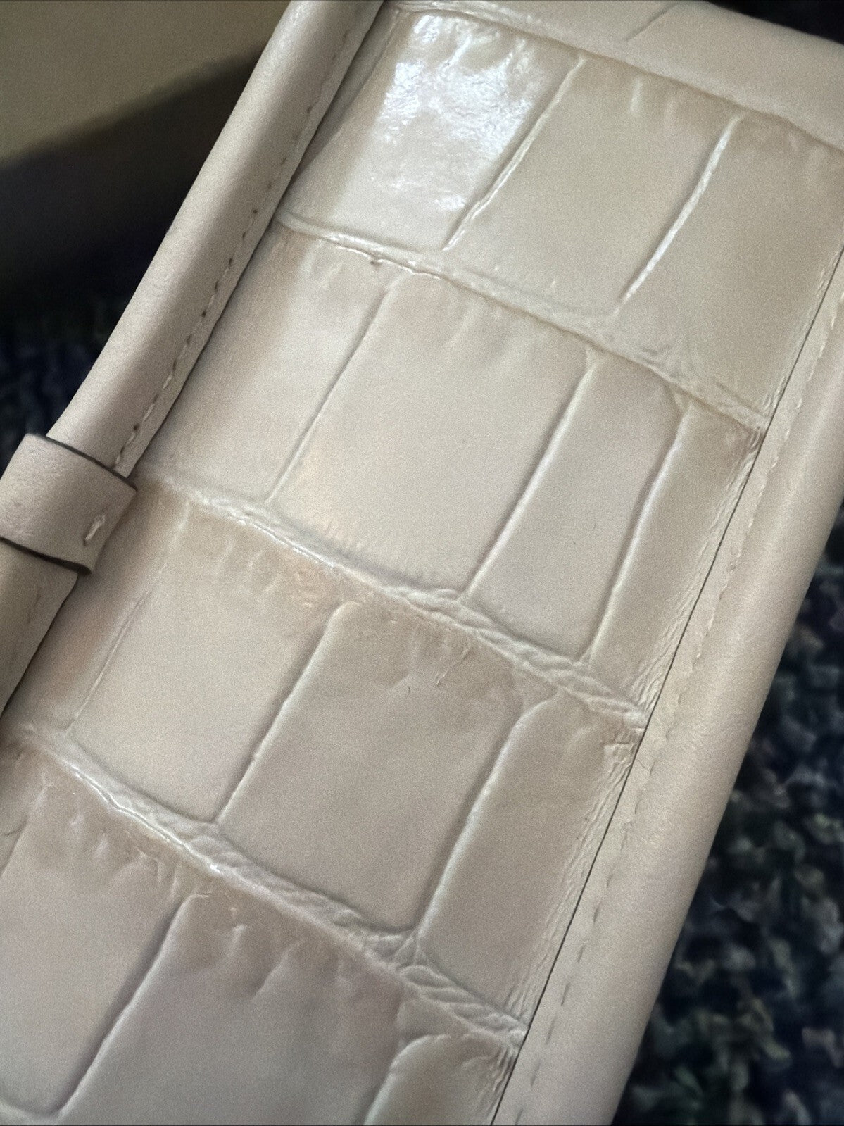 Coach Embossed Crocodile Ivory Swinger Bag BNWT £250
