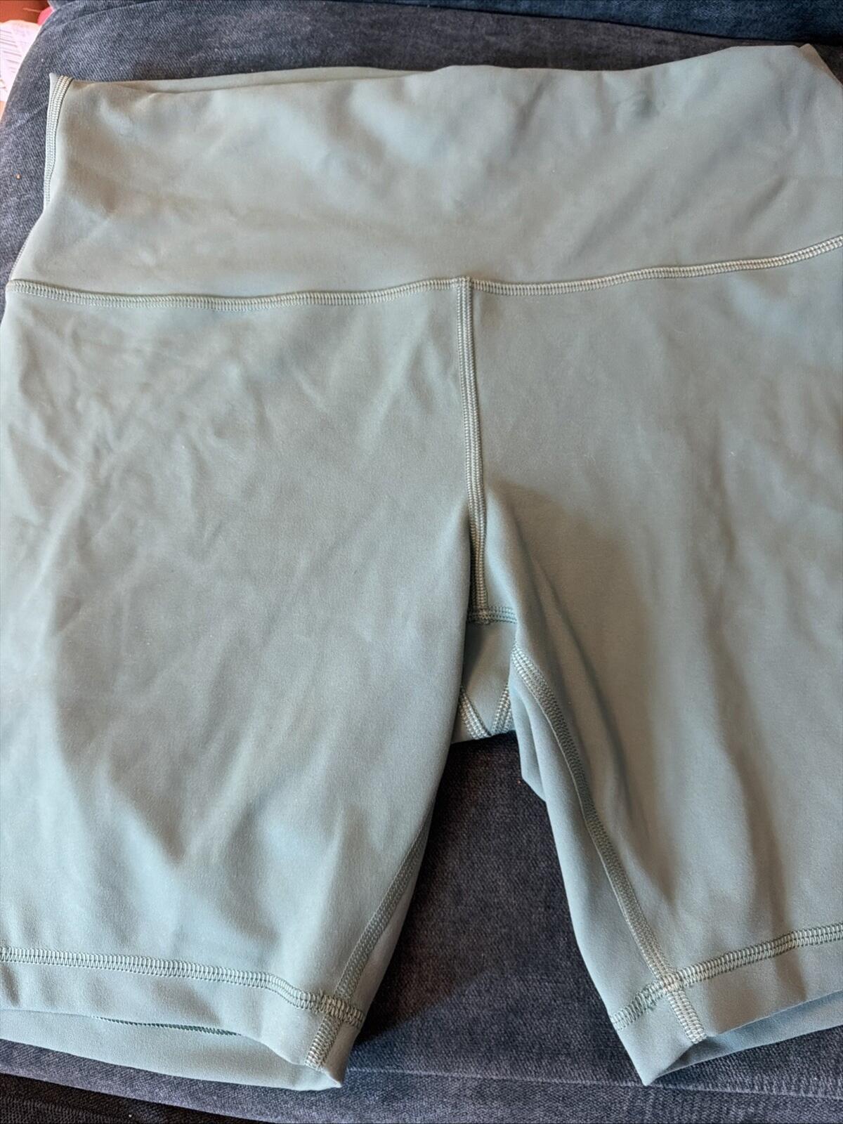 Lululemon Wunder Train High Rise Short 8" Teal Lagoon Size 14 (uk 18) Seam Issue